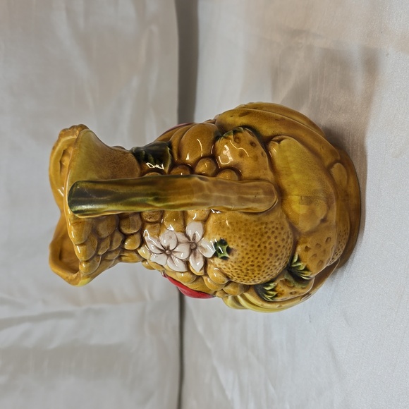ARDCO Fine Quailty Dallas Made in Japan Fruit Harvest Majolica Pitcher C1727 - Picture 4 of 8